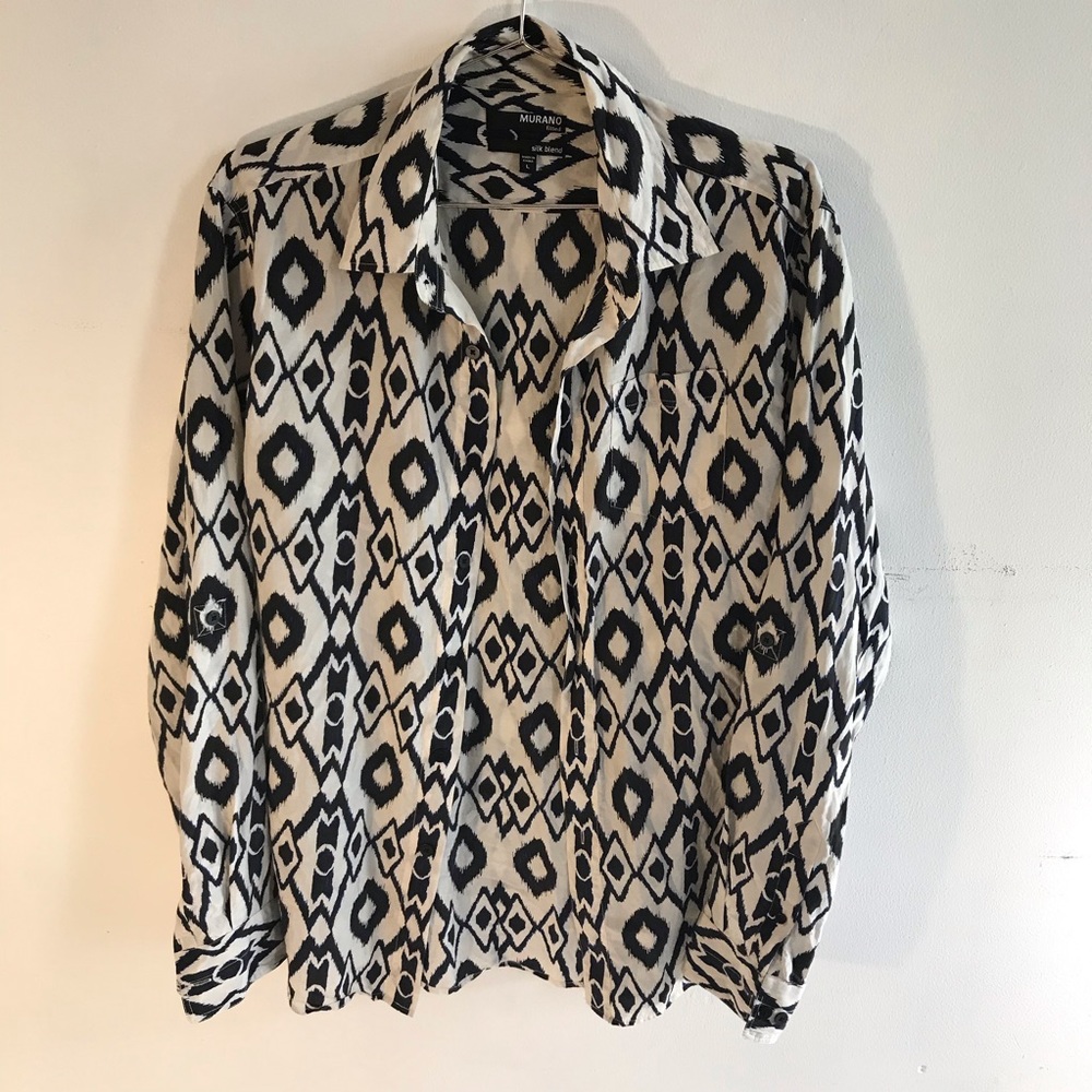 Long Sleeve Button Shirt Size Large